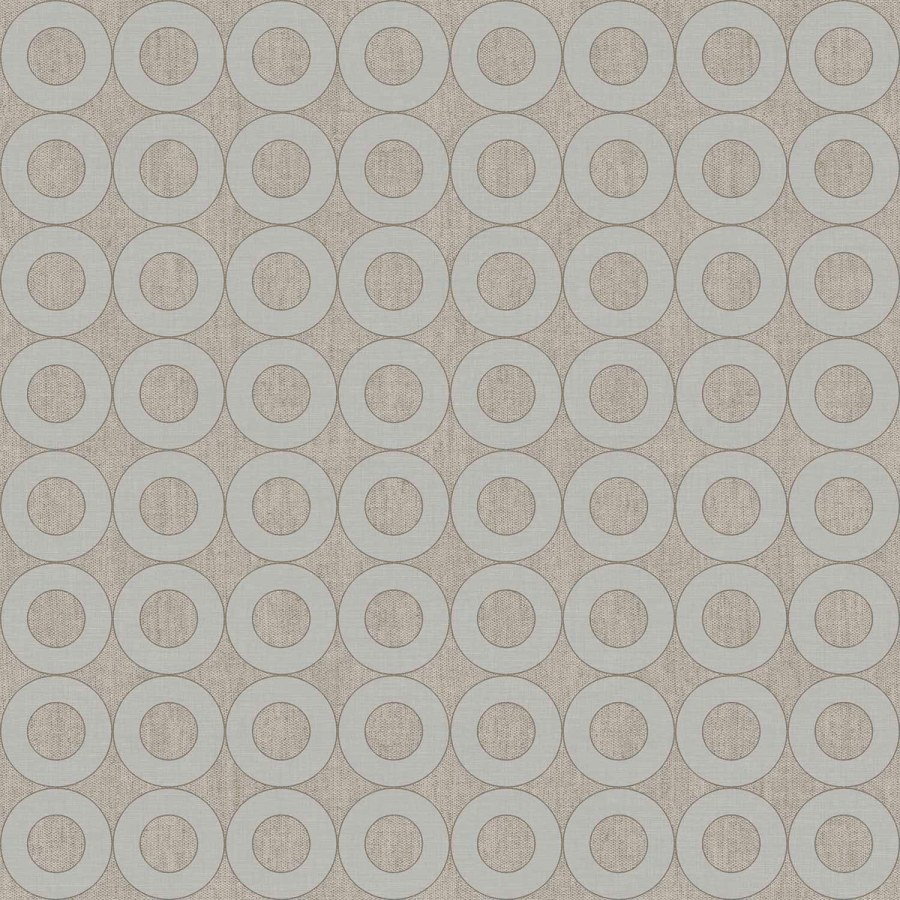 Šedá Tapeta s kruhy - Tapety Yara