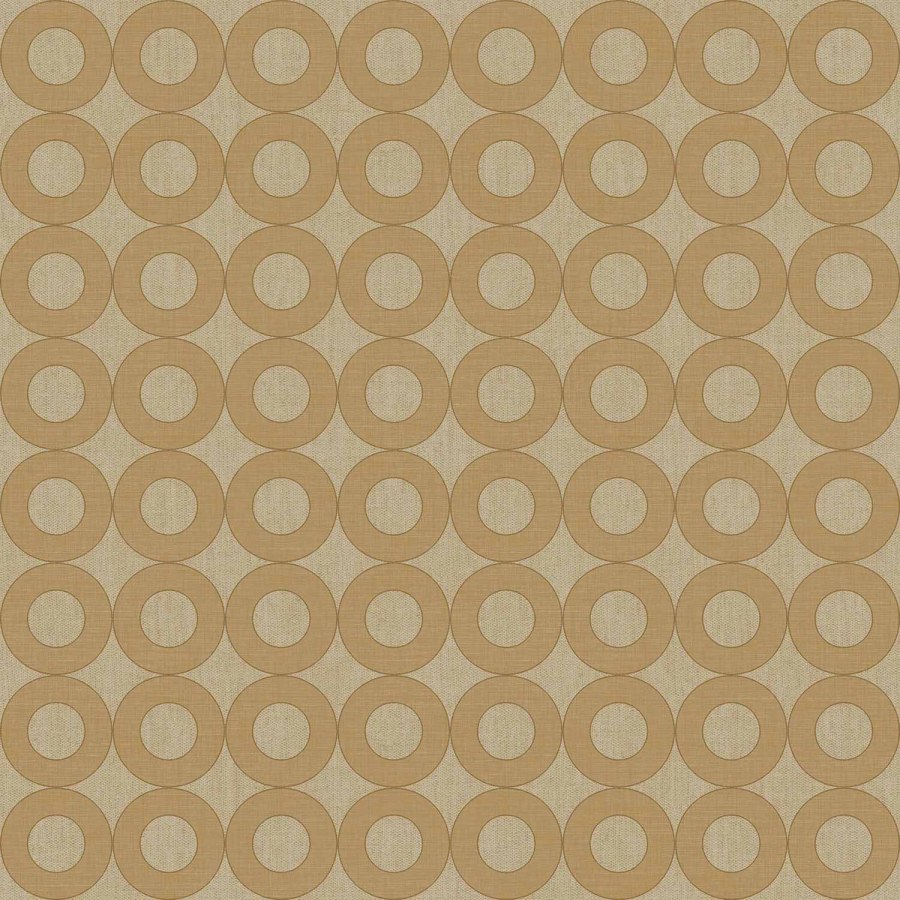 Béžová Tapeta s kruhy Béžová Tapeta s kruhy