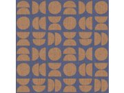 Tapety Yara - Modrá tapeta na zeď Modrá tapeta na zeď