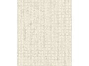 Tapety Yara - Stříbrno-béžová geometrická tapeta na zeď Stříbrno-béžová geometrická tapeta na zeď