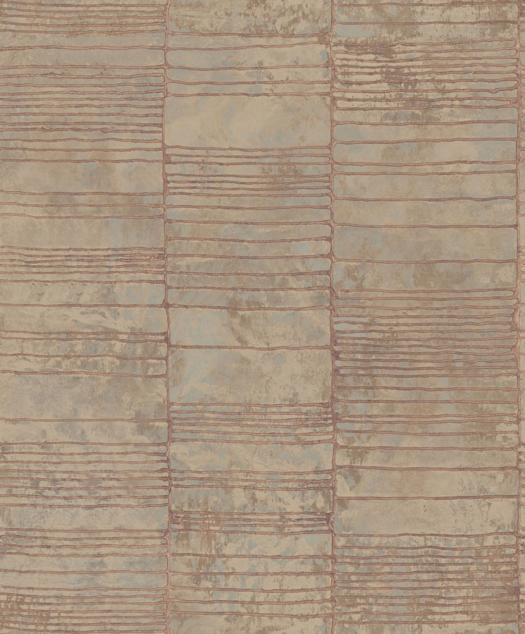 Bronzová geometrická tapeta na zeď - Tapety Yara