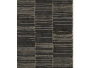 Tapety Yara - Černá geometrická tapeta na zeď Černá geometrická tapeta na zeď