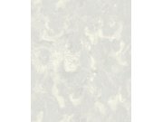 Bílá metalická Tapeta s hrubou strukturou