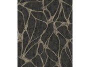 Tapety Yara - Černá Tapeta s výrazným metalickým vzorem Černá Tapeta s výrazným metalickým vzorem