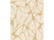 Tapety Yara - Béžová Tapeta s výrazným metalickým vzorem Béžová Tapeta s výrazným metalickým vzorem