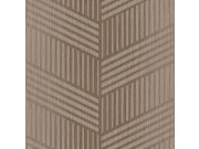 Tapety Yara - Hnědo-zlatá tapeta na zeď Hnědo-zlatá tapeta na zeď