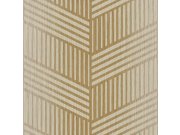 Zlato-béžová tapeta na zeď, geometrický vzor, Textum, Cristiana Masi by Parato Tapety Yara