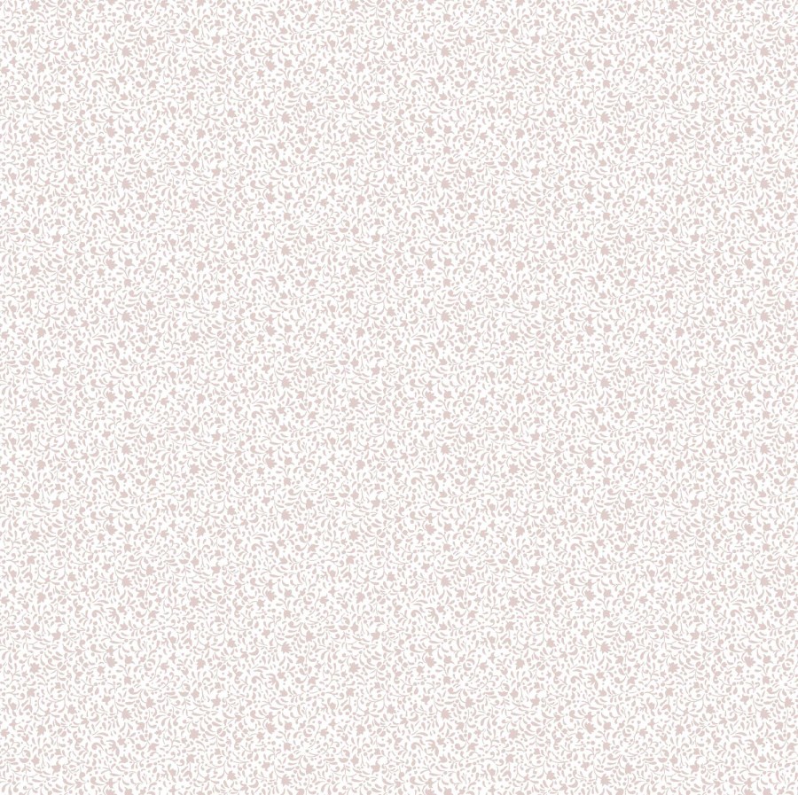 Bílá Tapeta s květinovými ornamenty Bílá Tapeta s květinovými ornamenty