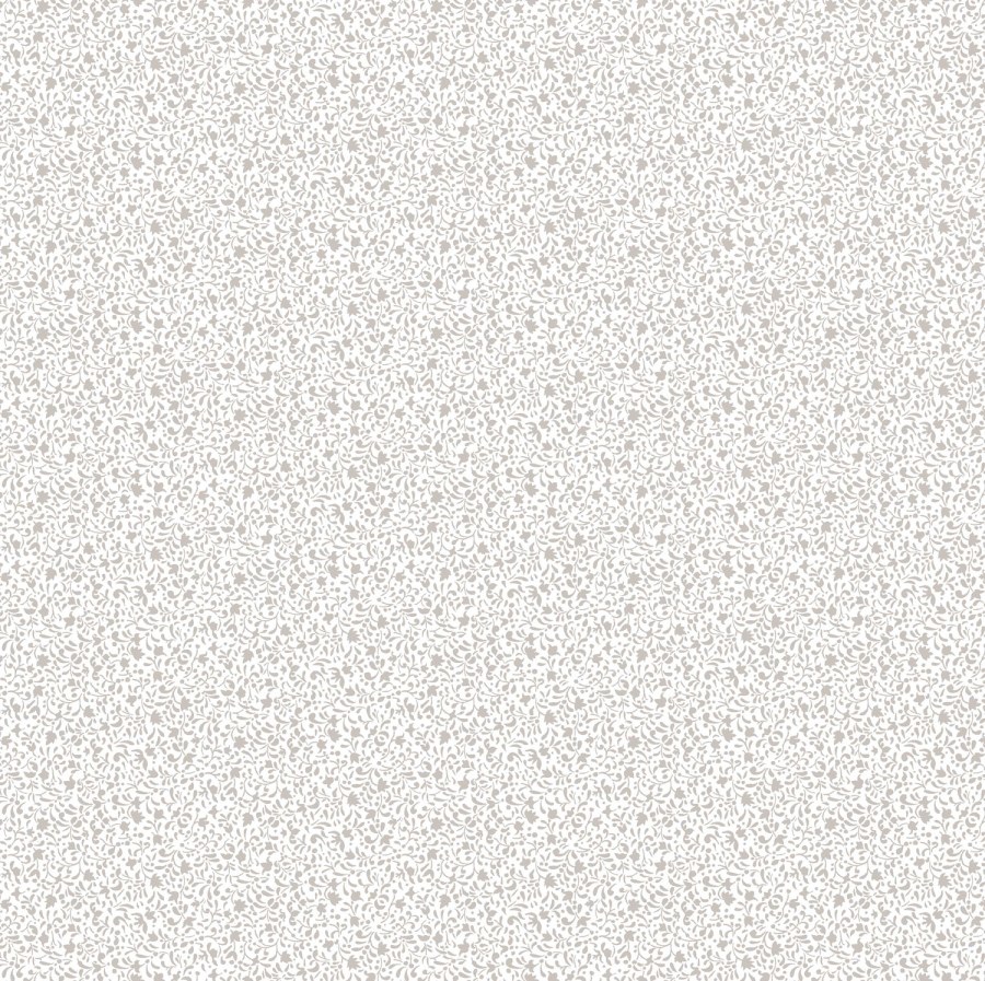 Bílá Tapeta s květinovými ornamenty - Tapety Yara