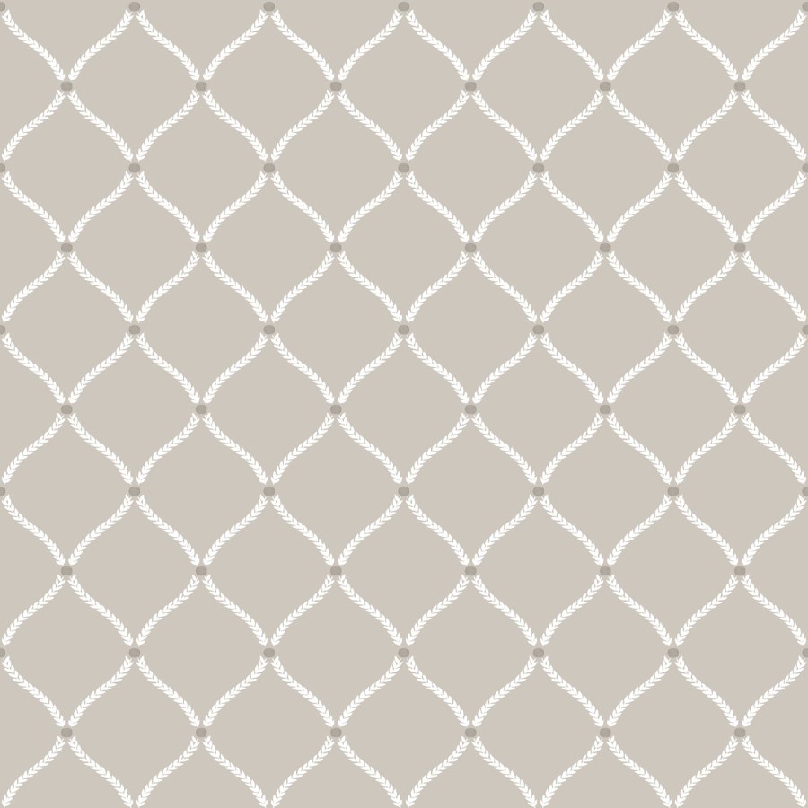 Šedá Tapeta s bílými ornamenty - Tapety Yara