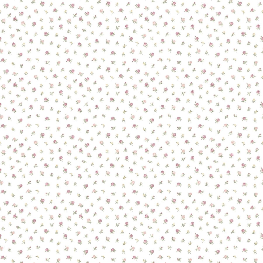 Tapety Yara - Bílá květinová tapeta na zeď Bílá květinová tapeta na zeď - Tapety Yara