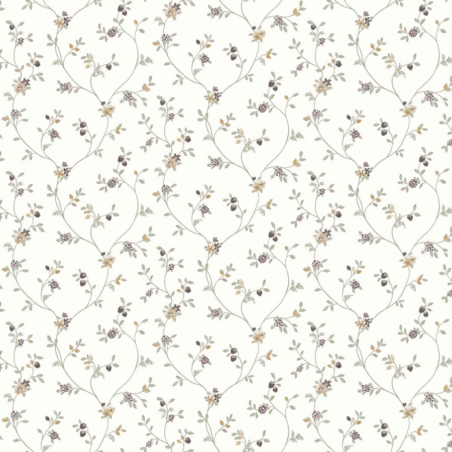 Tapety Yara - Bílá květinová tapeta na zeď Bílá květinová tapeta na zeď - Tapety Yara