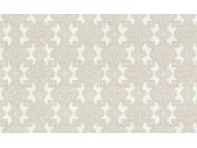 Béžovo-stříbrná tapeta s ornamenty