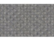 Tapety Yara - Stříbrno-šedá tapeta s geometrickým vzorem Stříbrno-šedá tapeta s geometrickým vzorem