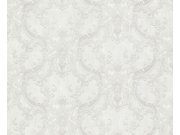 Bílo-krémová tapeta