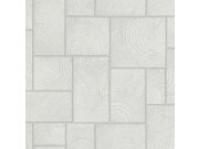 Tapety Yara - Šedo-bílá tapeta na zeď Šedo-bílá tapeta na zeď