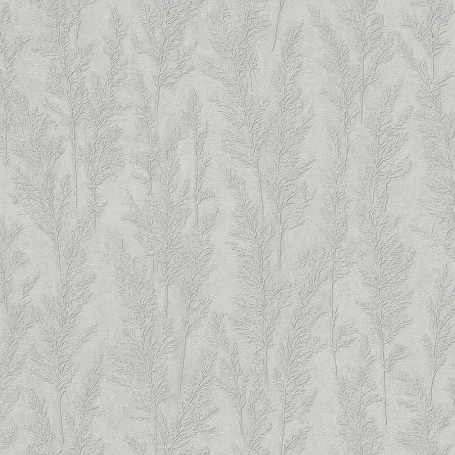 Šedo-stříbrná tapeta na zeď - Tapety Yara