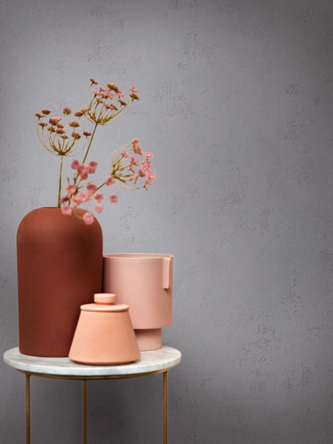 Šedá tapeta s vinylovým povrchem Šedá tapeta s vinylovým povrchem