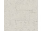 Béžová geometrická tapeta s vinylovým povrchem 33725