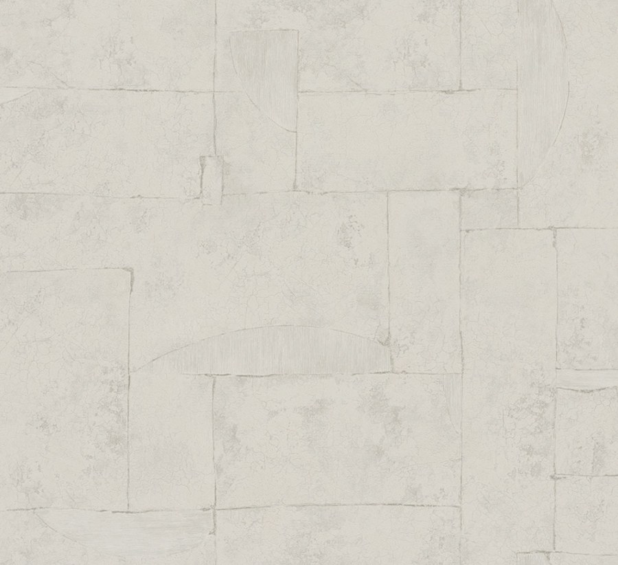 Béžová geometrická tapeta s vinylovým povrchem 33725 - Tapety Yara