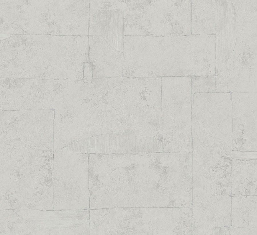 Šedá geometrická tapeta s vinylovým povrchem 33724 - Tapety Yara