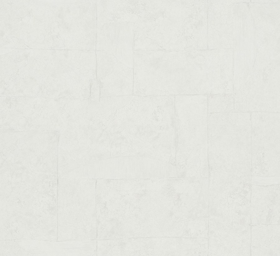 Bílá geometrická tapeta s vinylovým povrchem 33723 - Tapety Yara