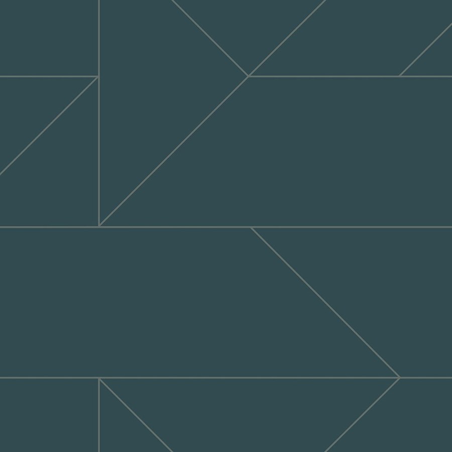 Modrá geometrická tapeta