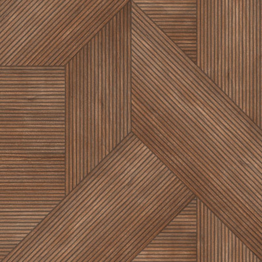 Tapety Yara - Hnědá geometrická tapeta na zeď Hnědá geometrická tapeta na zeď - Tapety Yara