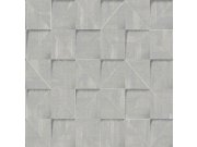 Tapety Yara - Modro-šedá geometrická tapeta na zeď Modro-šedá geometrická tapeta na zeď