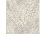 Tapeta na zeď, šedo-krémová, listy, Perla, Decoprint