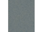 Modro-zlatá geometrická tapeta na zeď