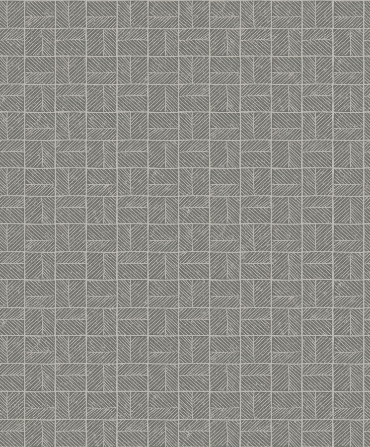 Šedá geometrická tapeta na zeď - Tapety Yara