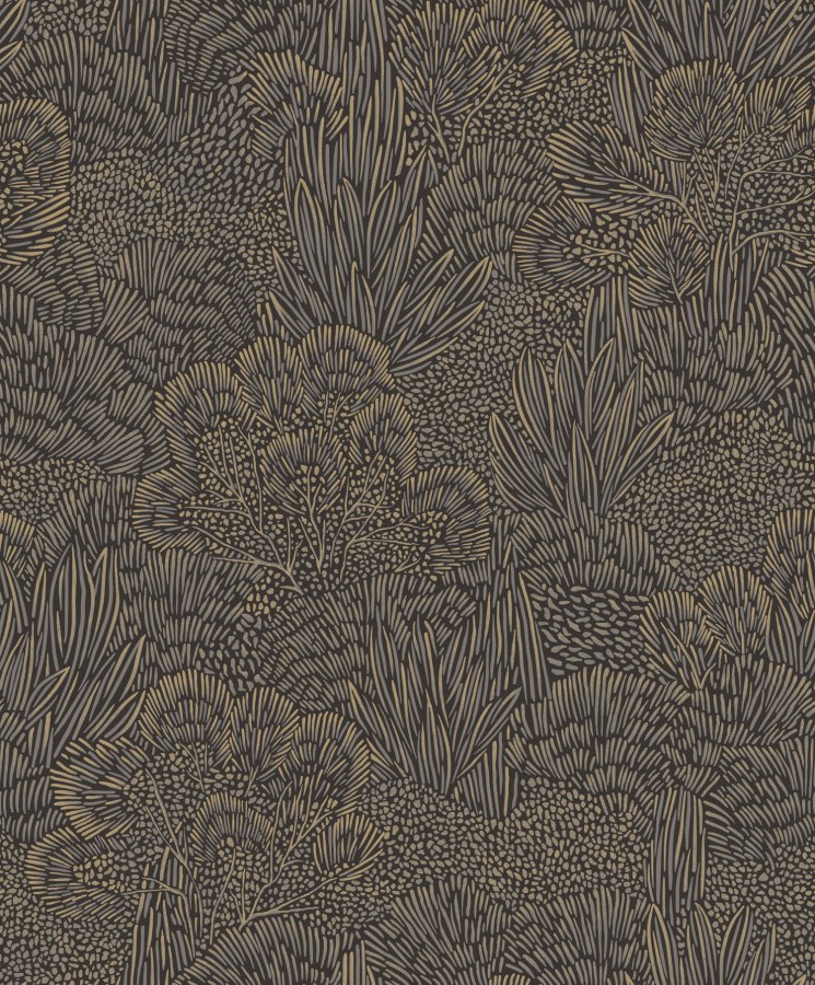 Černo-zlatá tapeta na zeď - Tapety Yara