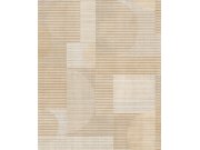 Tapety Yara - Béžová geometrická tapeta na zeď Béžová geometrická tapeta na zeď