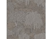 Tapety Yara - Šedo-stříbrná tapeta na zeď Šedo-stříbrná tapeta na zeď