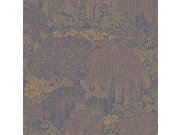 Tapety Yara - Modro-bronzová tapeta na zeď Modro-bronzová tapeta na zeď