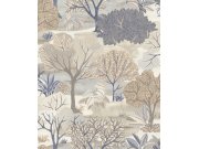 Tapety Yara - Modro-béžová tapeta na zeď Modro-béžová tapeta na zeď