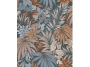 Tapety Yara - Modrá tapeta na zeď Modrá tapeta na zeď