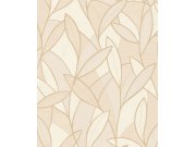 Tapety Yara - Béžovo-zlatá tapeta s listy Béžovo-zlatá tapeta s listy