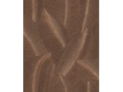 Hnědá tapeta s listy