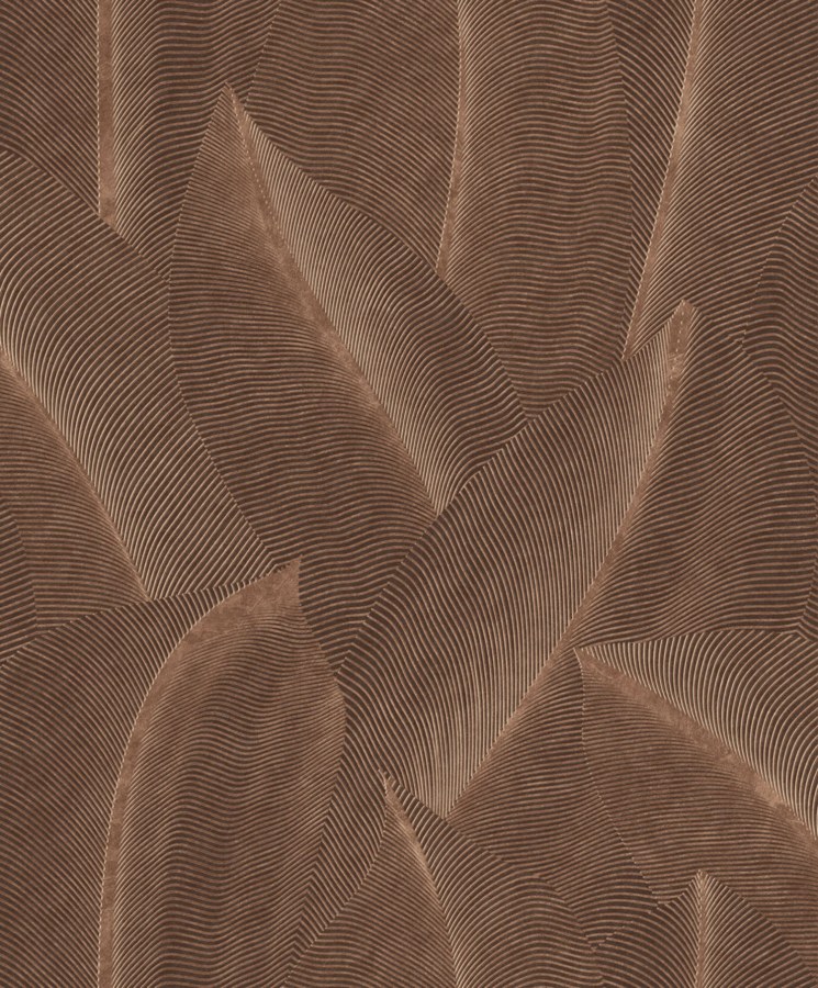 Tapety Yara - Hnědá tapeta s listy Hnědá tapeta s listy - Tapety Yara