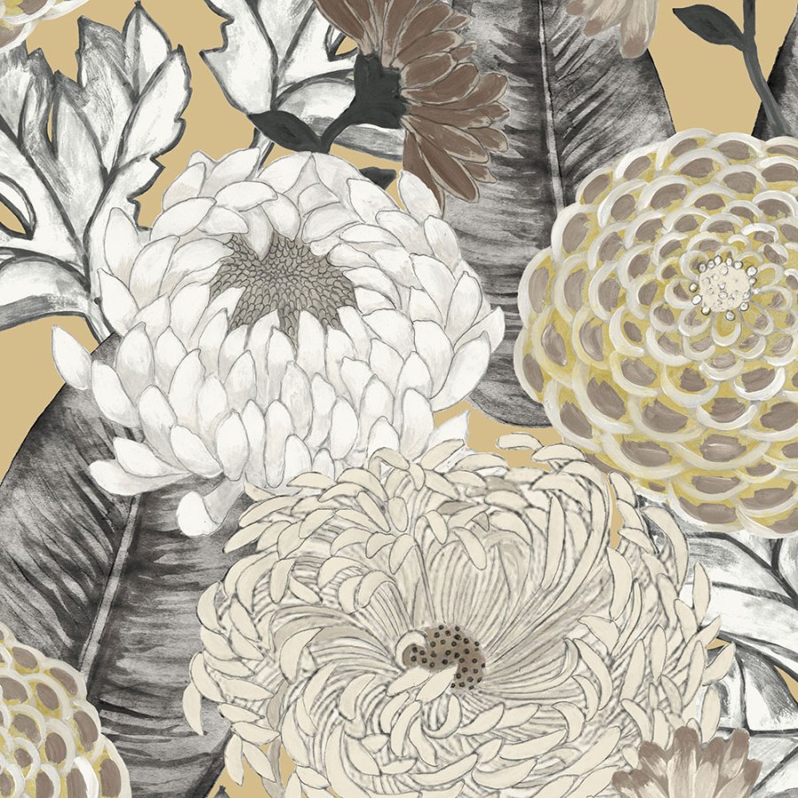 Tapety Yara - Tapeta s velkými květinami BR24031 Tapeta s velkými květinami BR24031 - Tapety Yara