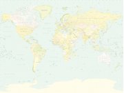 Obrazová tapeta Mapa Světa 364194