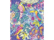 Pestrá obrazová tapeta s ptáky 364122