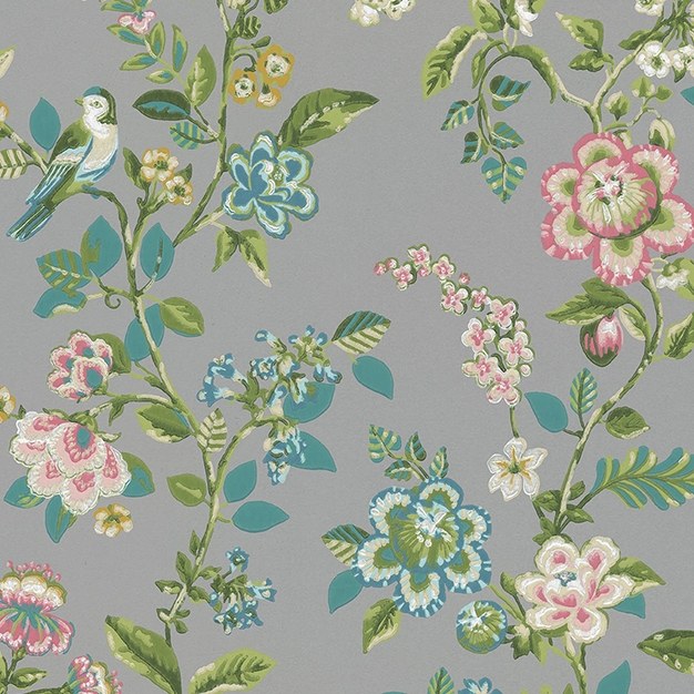 Tapety Yara - Tapeta s ptáčky a květinami 375065 Tapeta s ptáčky a květinami 375065 - Tapety Yara