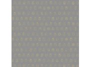 Tapety Yara - Šedá tapeta se zlatými brouky 375037 Šedá tapeta se zlatými brouky 375037