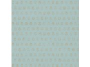 Tapety Yara - Tyrkysová tapeta se zlatými brouky 375031 Tyrkysová tapeta se zlatými brouky 375031