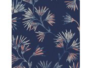 Modrá tapeta na zeď