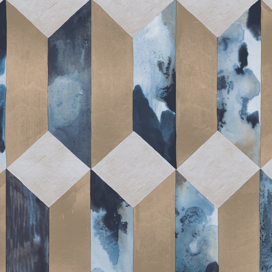 Geometrická tapeta s 3D efektem 386504 - Tapety Yara