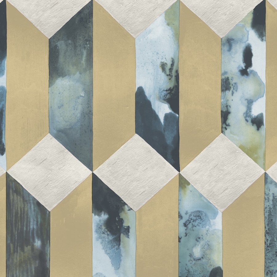 Geometrická tapeta s 3D efektem 386503